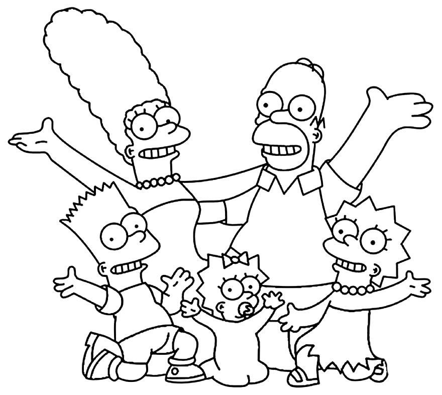 Desenho da Família Simpsons