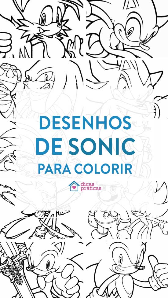 50 Desenhos do Sonic para Colorir Grátis em PDF: Baixe Agora!