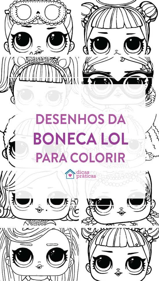 Boneca LOL com óculos bonitos - Bonecas LOL - Just Color Crianças : Páginas  para colorir para crianças