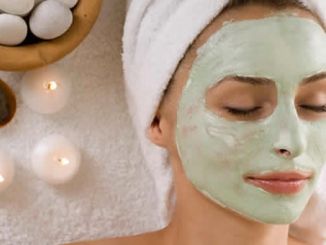Máscara facial caseira