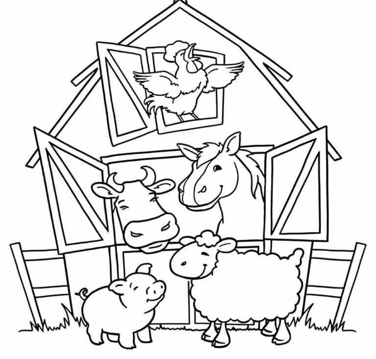 50+ Desenhos para colorir de Fazendinha Dicas Práticas