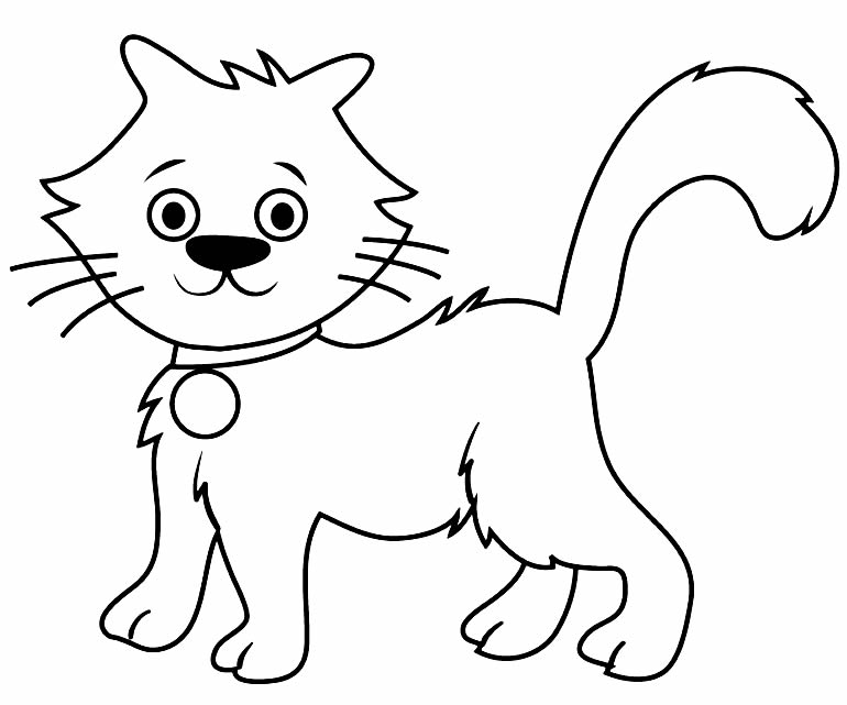 Coisinhas para Crianças: DESENHOS DE GATINHOS PARA COLORIR