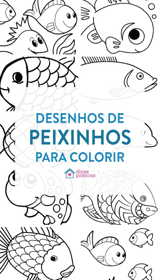 Desenhos de peixes para colorir