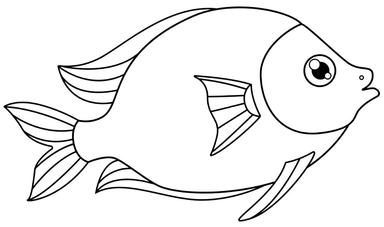 Peixes para colorir - Desenhos Imprimir