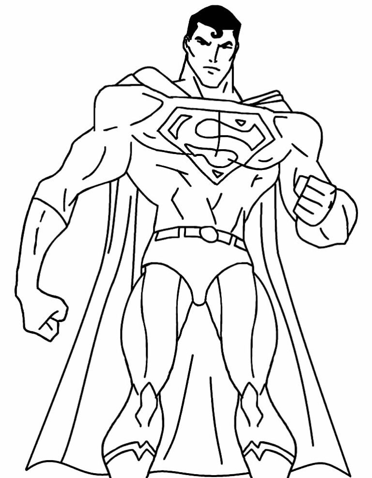 60+ Desenhos do Super-Homem para colorir - Dicas Práticas