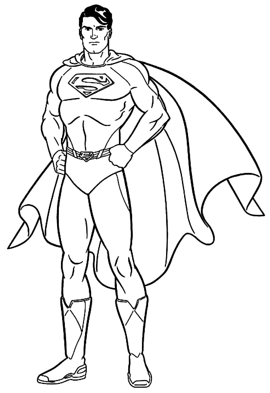 Desenho para colorir do Super-Homem