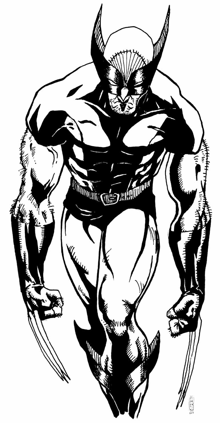 Desenho para colorir de Wolverine
