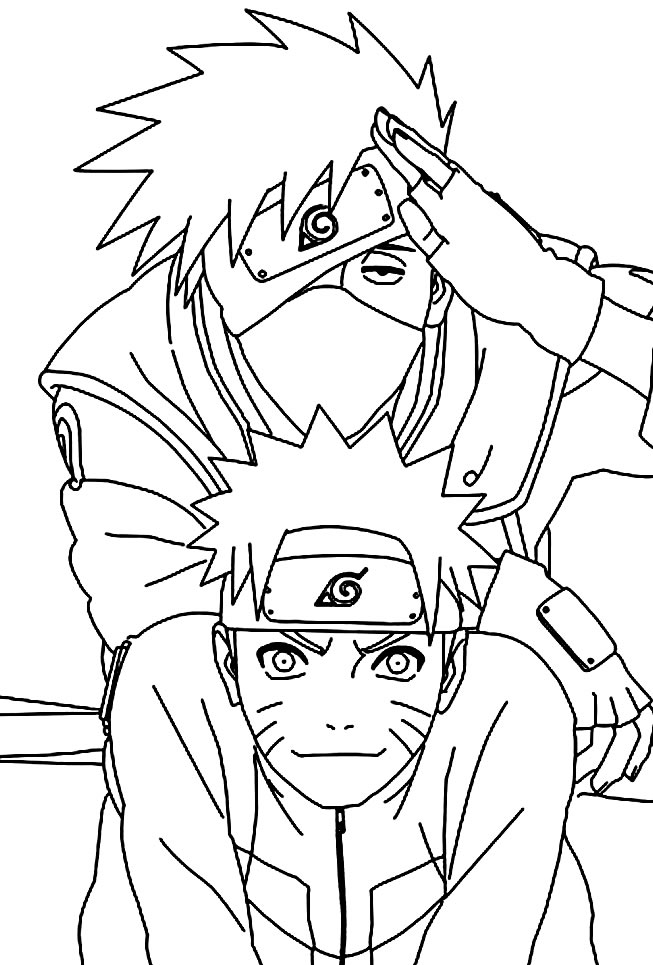 Pin de Erisnei silva em wsumake  Desenhos para colorir naruto