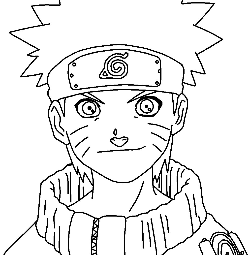 Desenho do Naruto para pintar