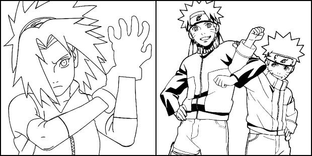 Desenhos para colorir de Naruto