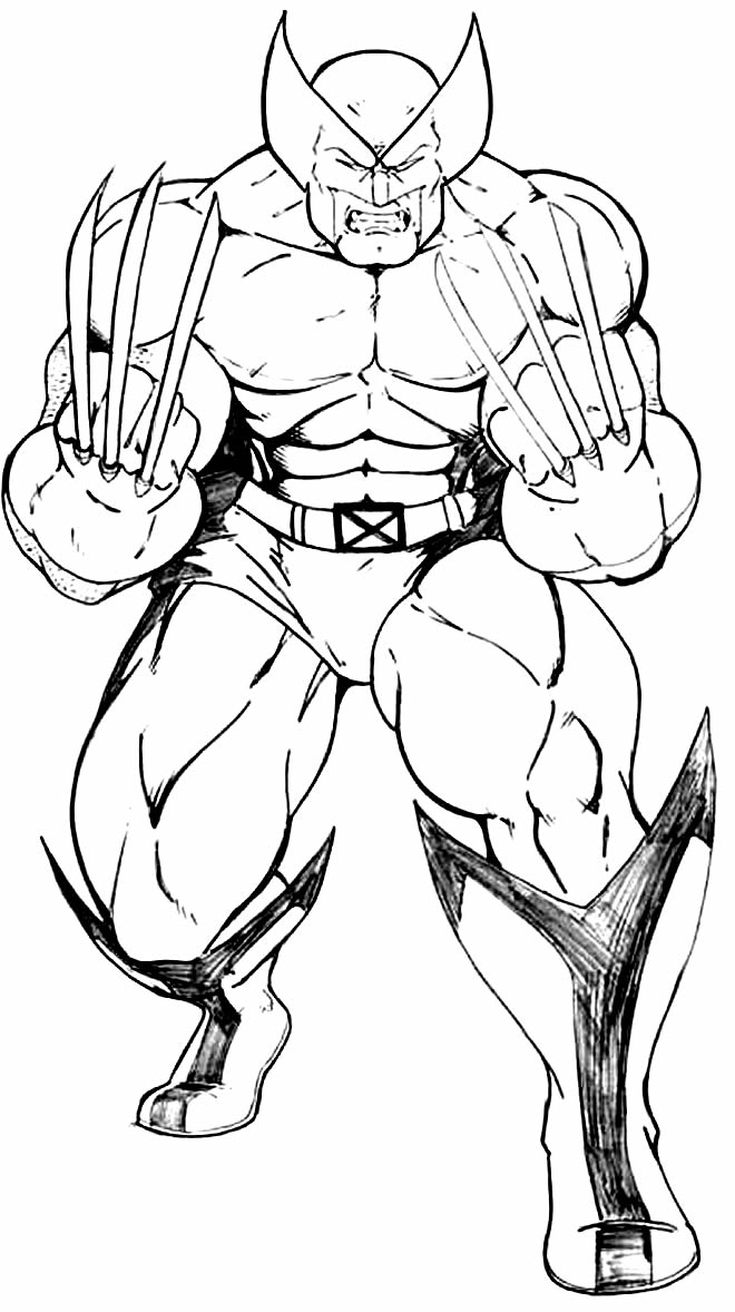 Imagem de Wolverine para colorir