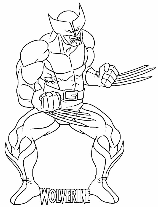 Desenho de Wolverine para colorir