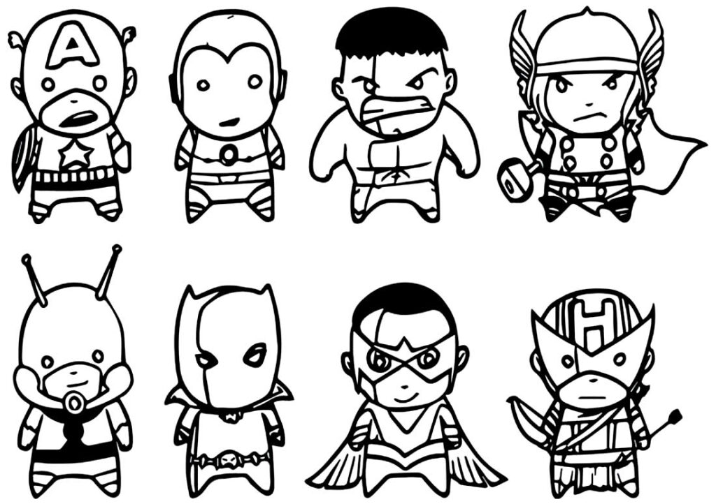 30+ Desenhos para colorir dos Vingadores Dicas Práticas