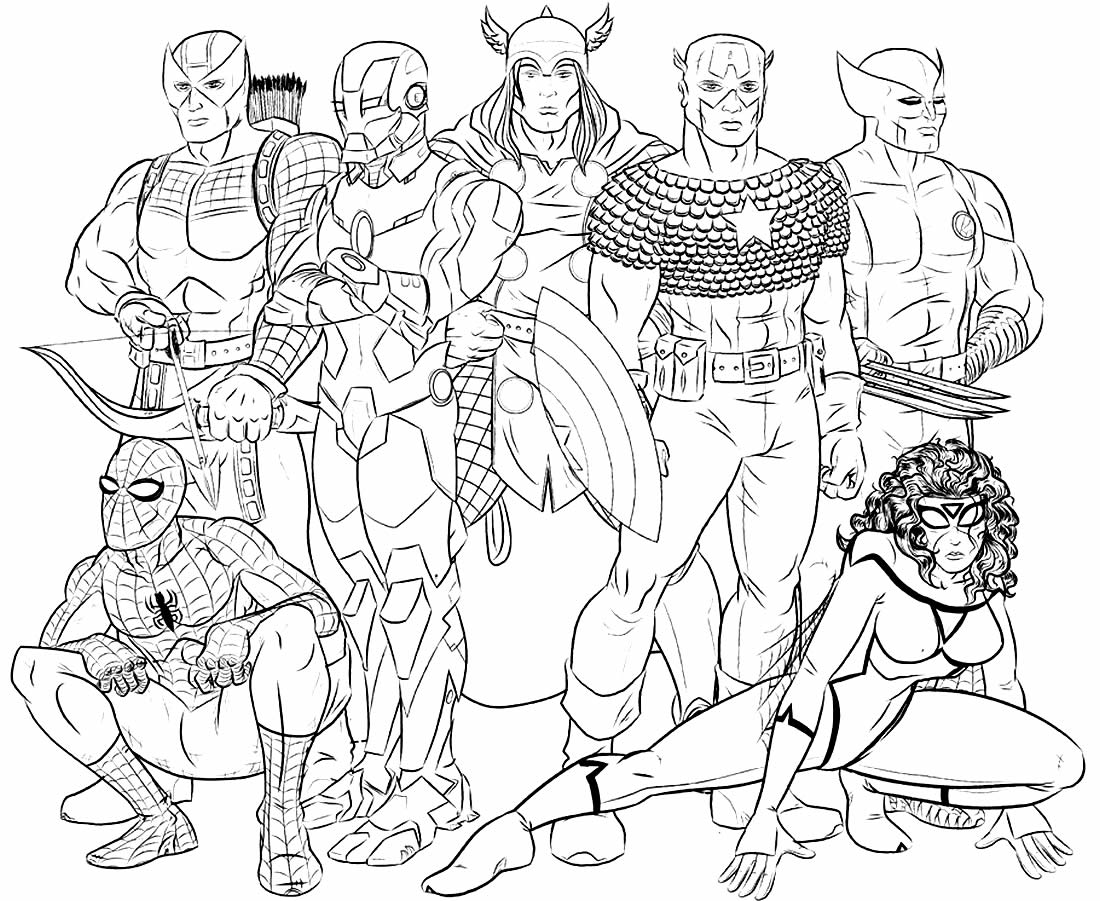 30 Desenhos Para Colorir Pintar Marvel Vingadores Para Relaxar Arteterapia  Atividades Educativas Atividades Pedagógicas