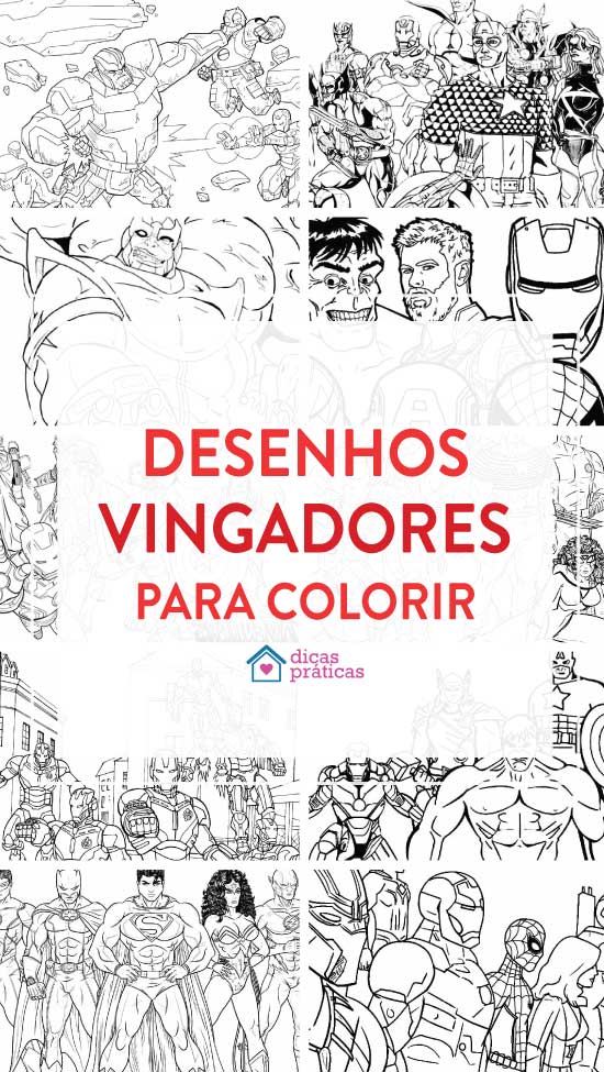 30 Desenhos Para Colorir Pintar Marvel Vingadores Para Relaxar Arteterapia  Atividades Educativas Atividades Pedagógicas