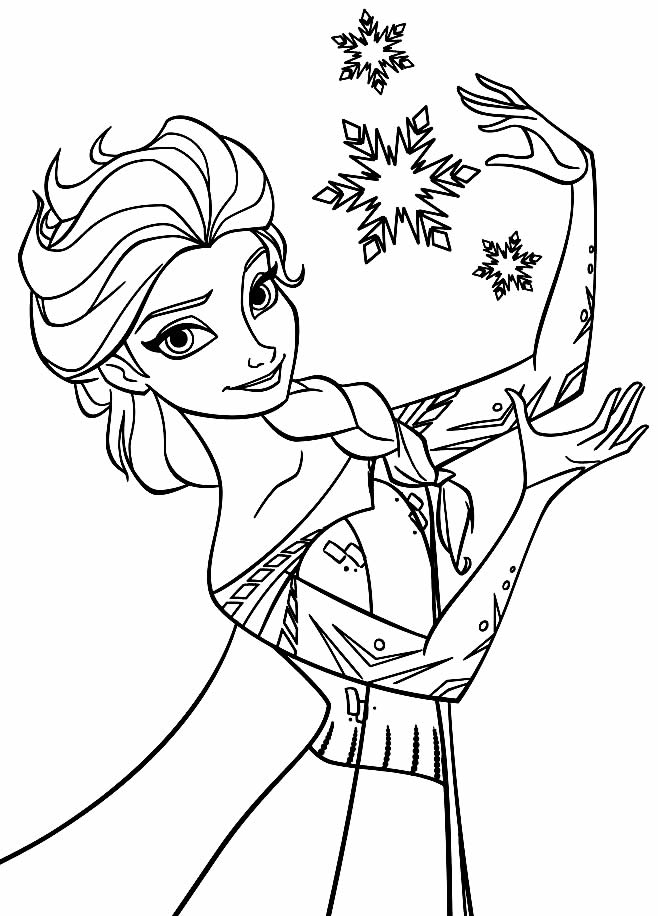 Desenho da Frozen para colorir