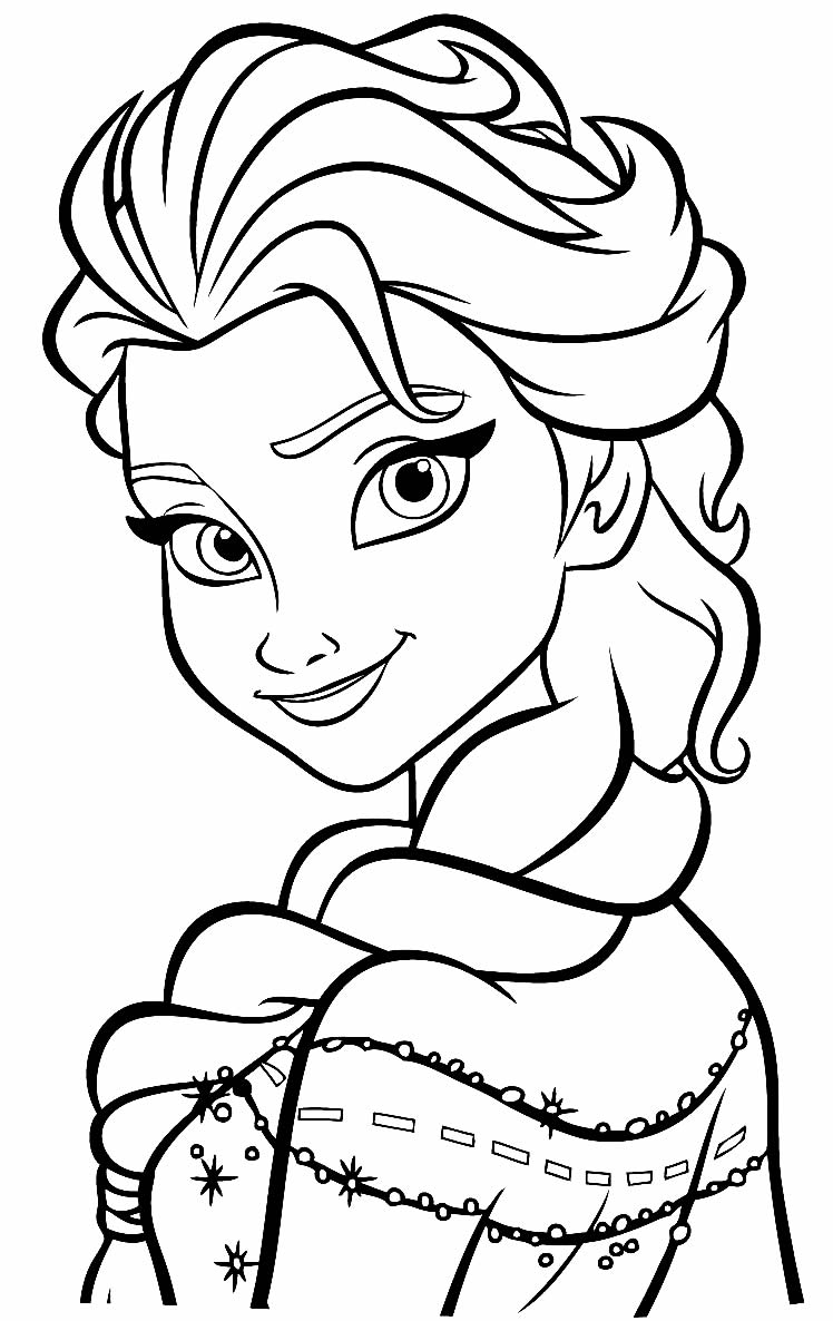 Desenho da Frozen para colorir