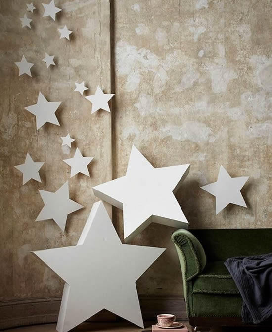 Enfeite com estrelas para casa