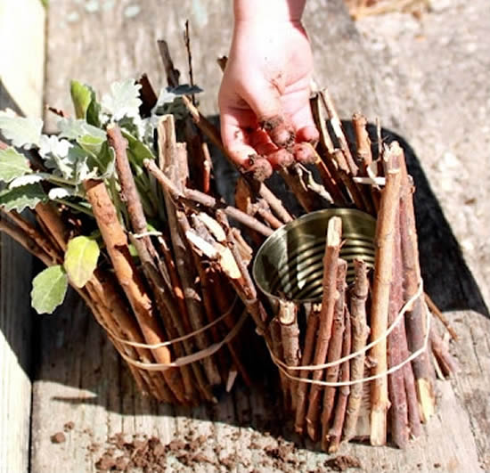 Artesanato com latas para as crianças