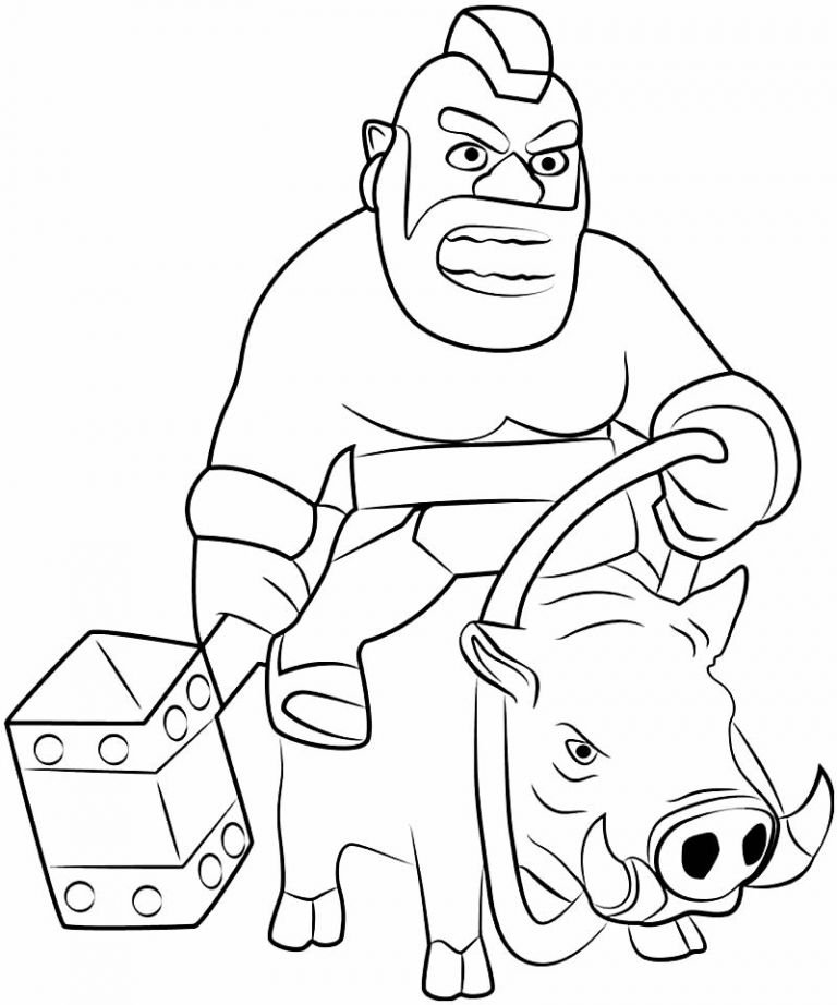30+ Desenhos para colorir de Clash Royale - Dicas Práticas