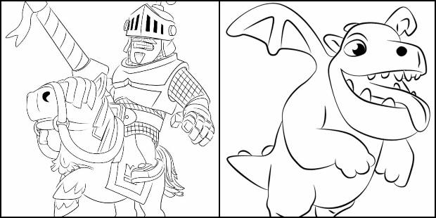 Desenhos para colorir de Clash Royale