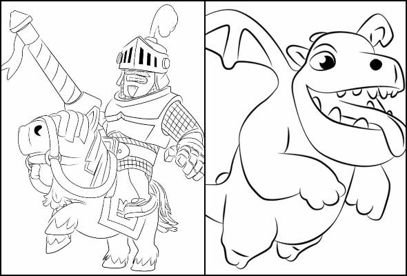 Desenhos para colorir de Clash Royale