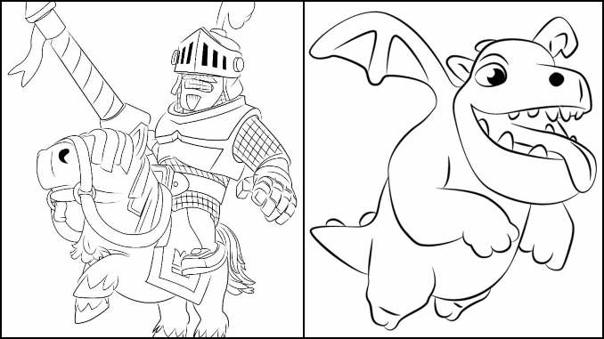 Desenhos para colorir de Clash Royale