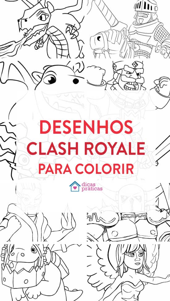 Desenhos para colorir de Clash Royale