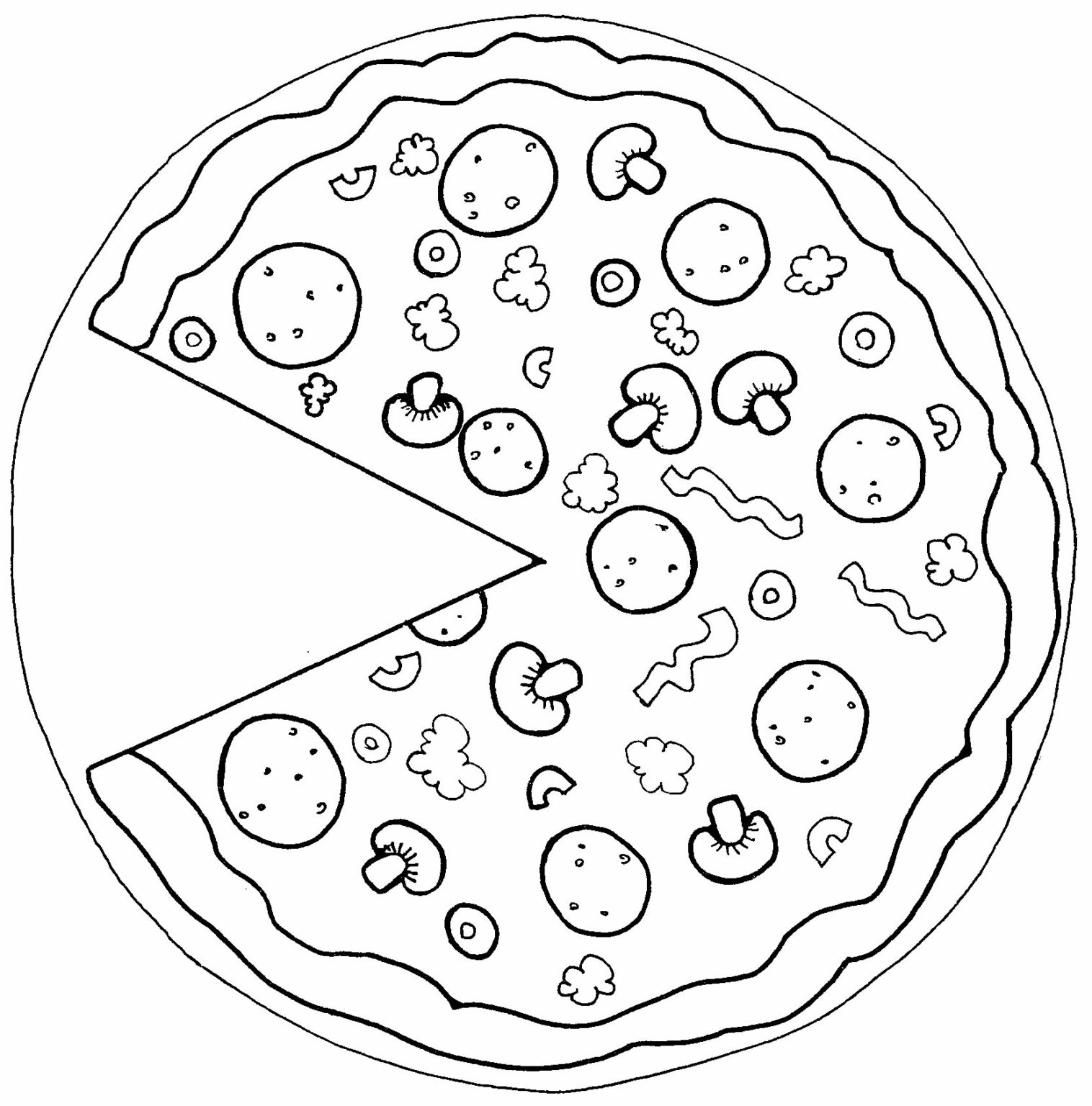 50 Desenhos Para Colorir De Pizza Dicas Práticas