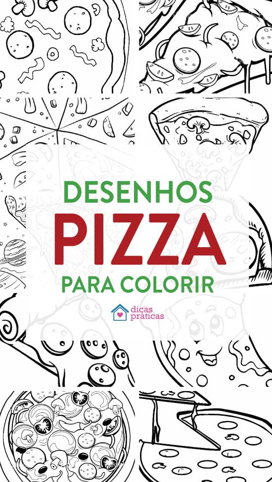 Desenho de Pizza para Colorir - Colorir.com