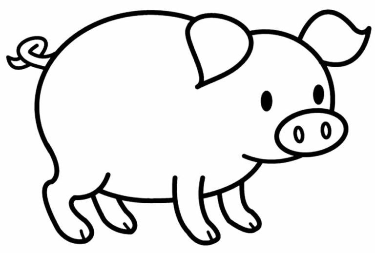 50+ Desenhos de Porquinhos para colorir - Dicas Práticas