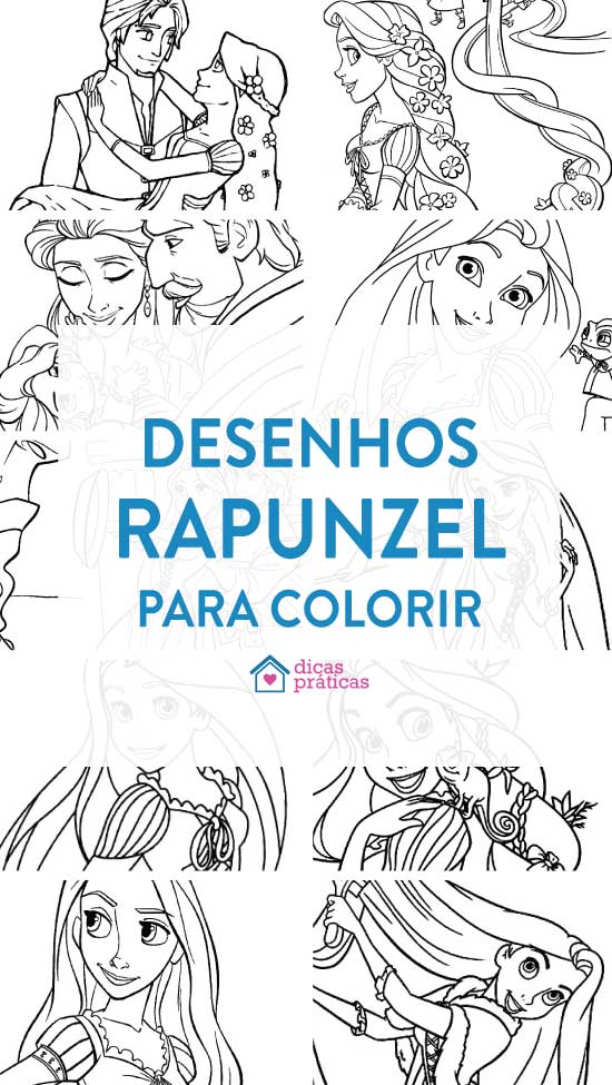 65 Desenhos para colorir kawaii e imprimir  Rapunzel para colorir,  Desenhos para colorir, Doodles bonitos