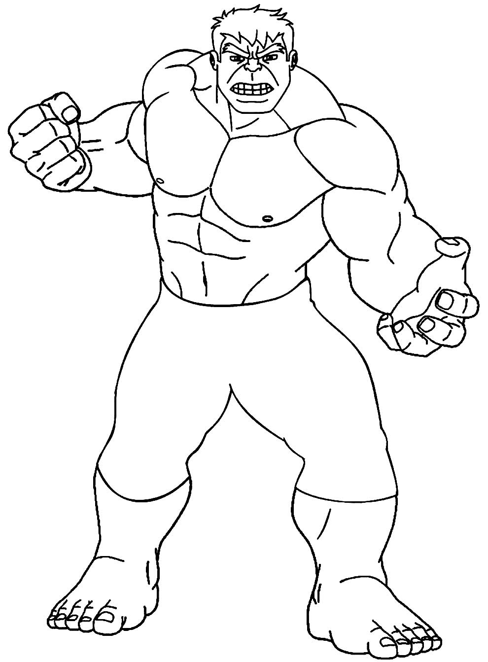 Desenho de Hulk