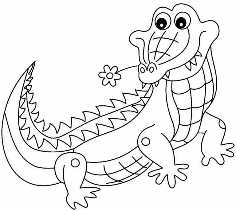 50+ Desenhos para colorir de Jacaré - Dicas Práticas