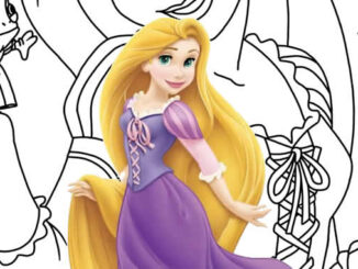 Desenhos de Rapunzel para colorir