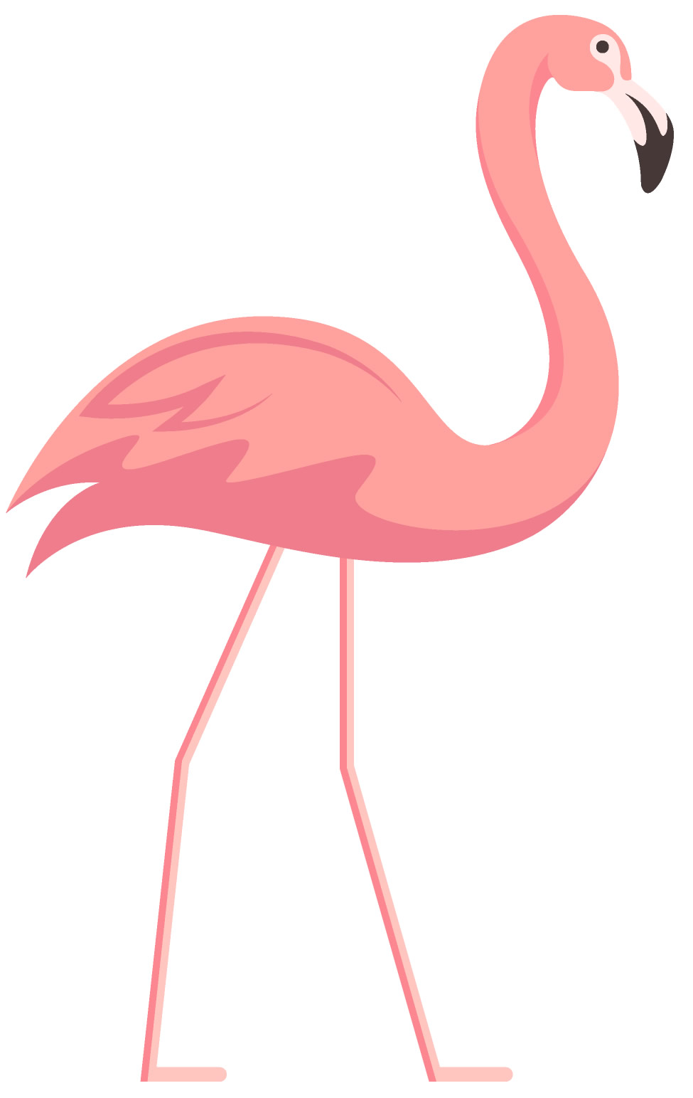 Molde rosa de flamingo