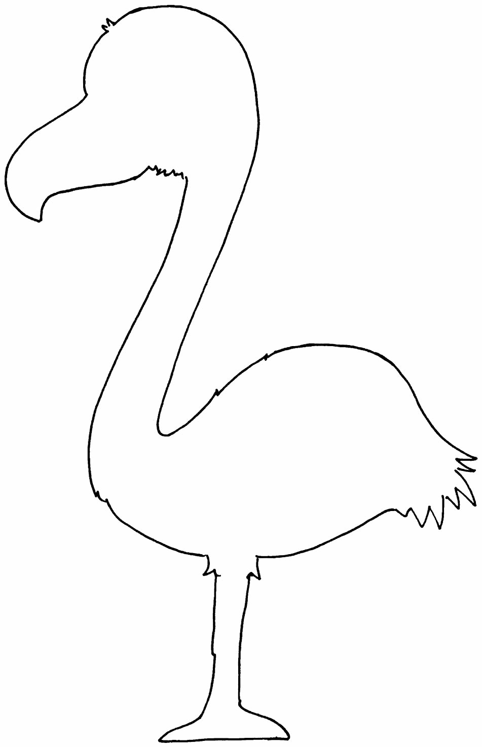 Molde lindo de flamingo