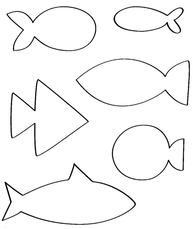 Moldes de Peixes: 50 modelos para imprimir - Dicas Práticas