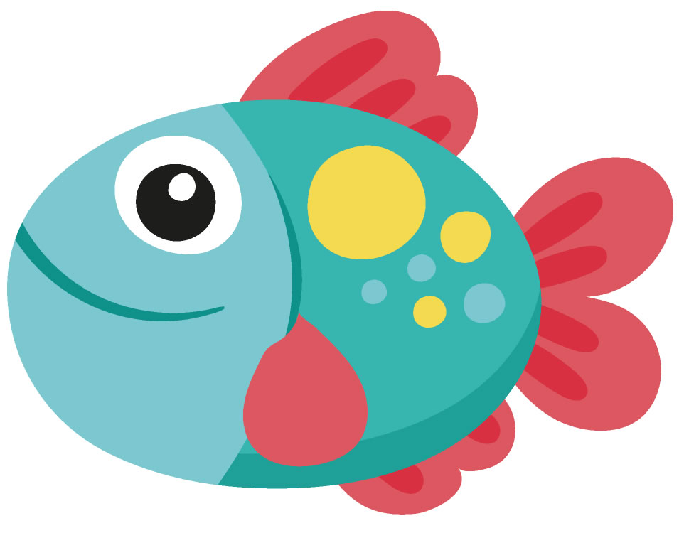 Molde colorido de peixe
