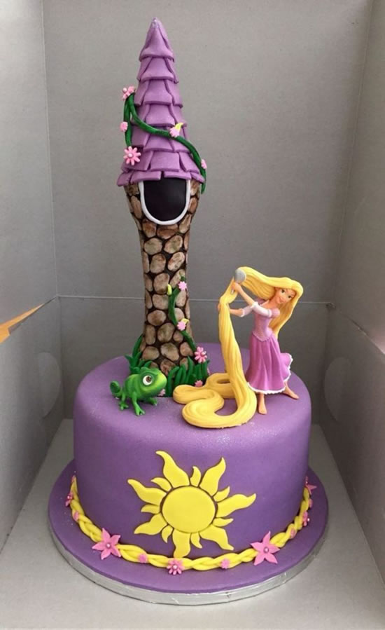 Bolo para Festa Rapunzel