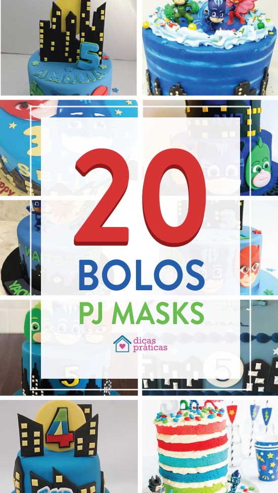20 ideias para Bolo de Pj Masks