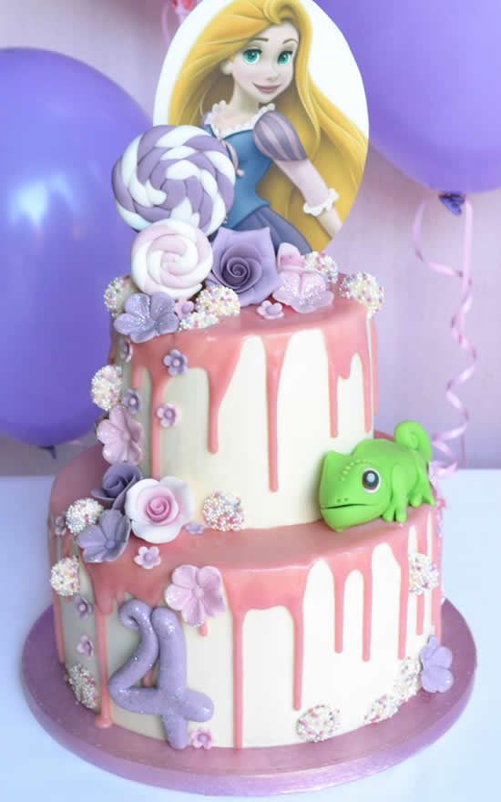 Bolo Lindo da Rapunzel