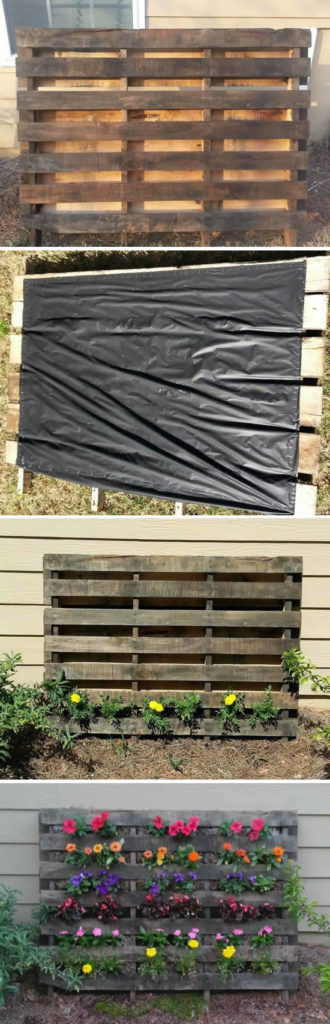 Como fazer jardim vertical com pallets