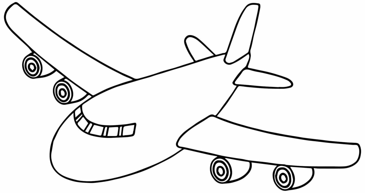 Desenho Para Colorir Avião - RETOEDU