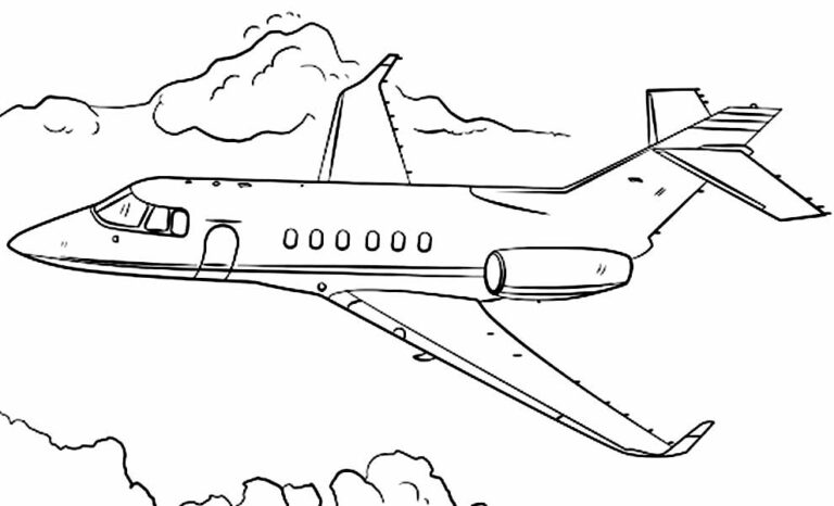 50+ Desenhos para colorir de Avião - Dicas Práticas