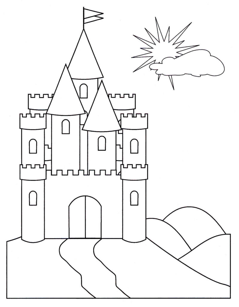 50+ Desenhos de Castelo para imprimir e colorir - Dicas Práticas