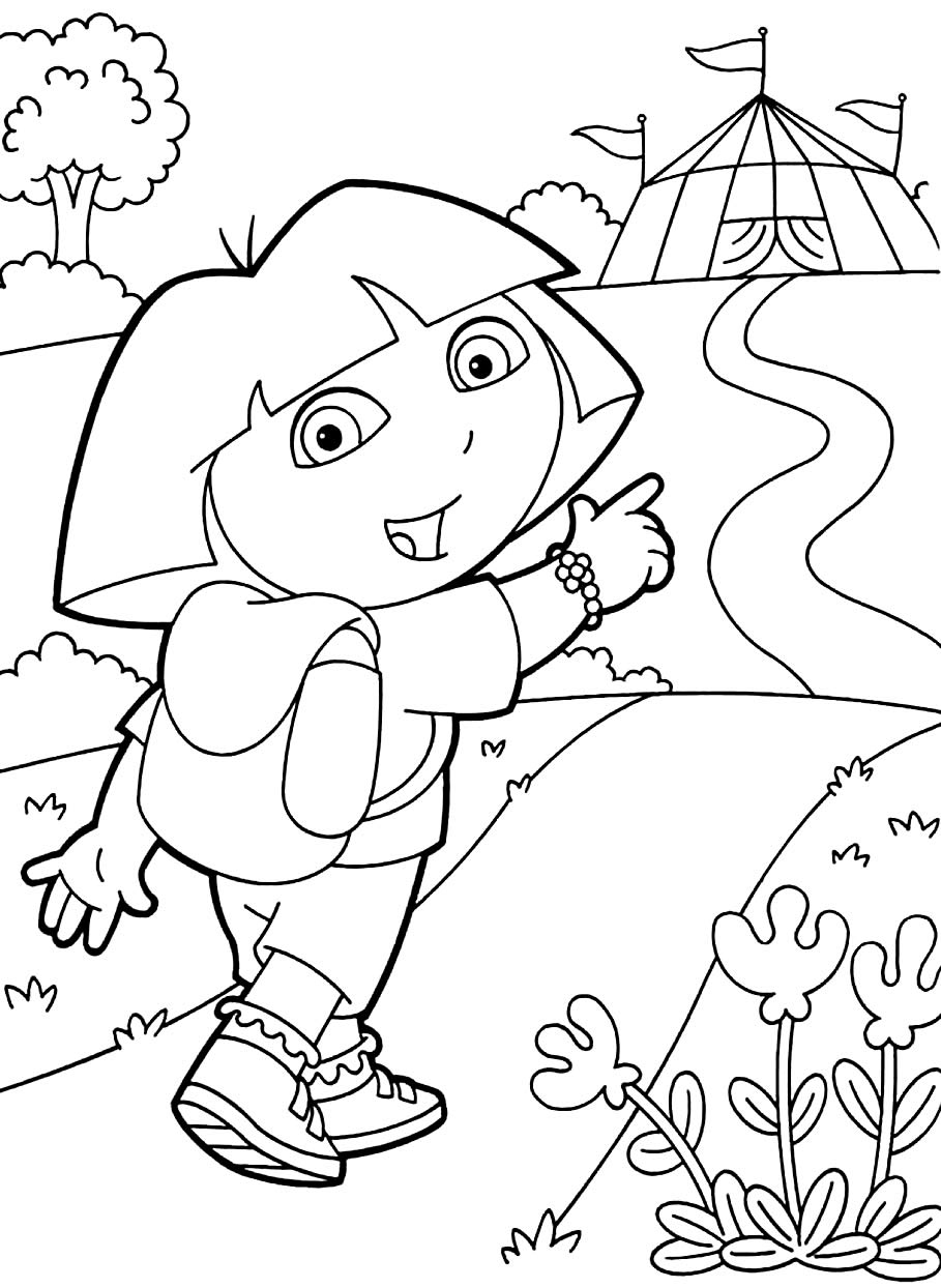 Desenho da Dora Aventureira