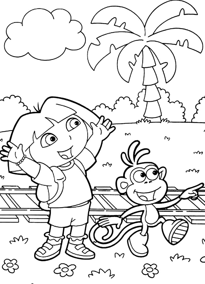 Desenho da Dora Aventureira