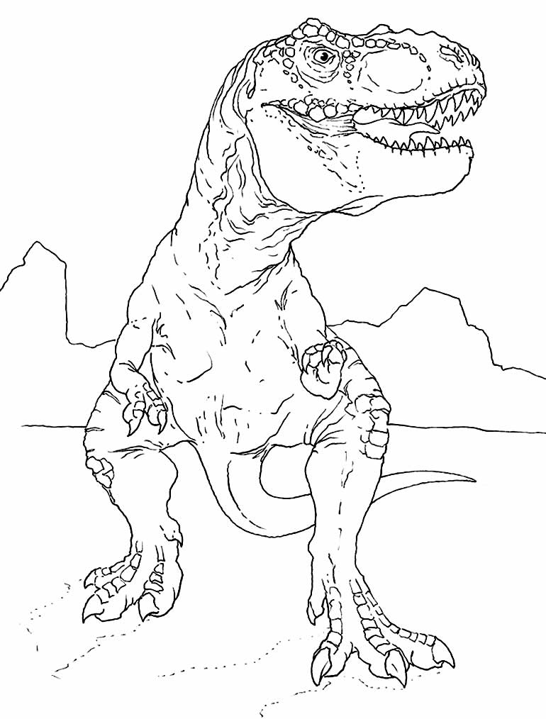 Desenho de Indominus Rex para colorir