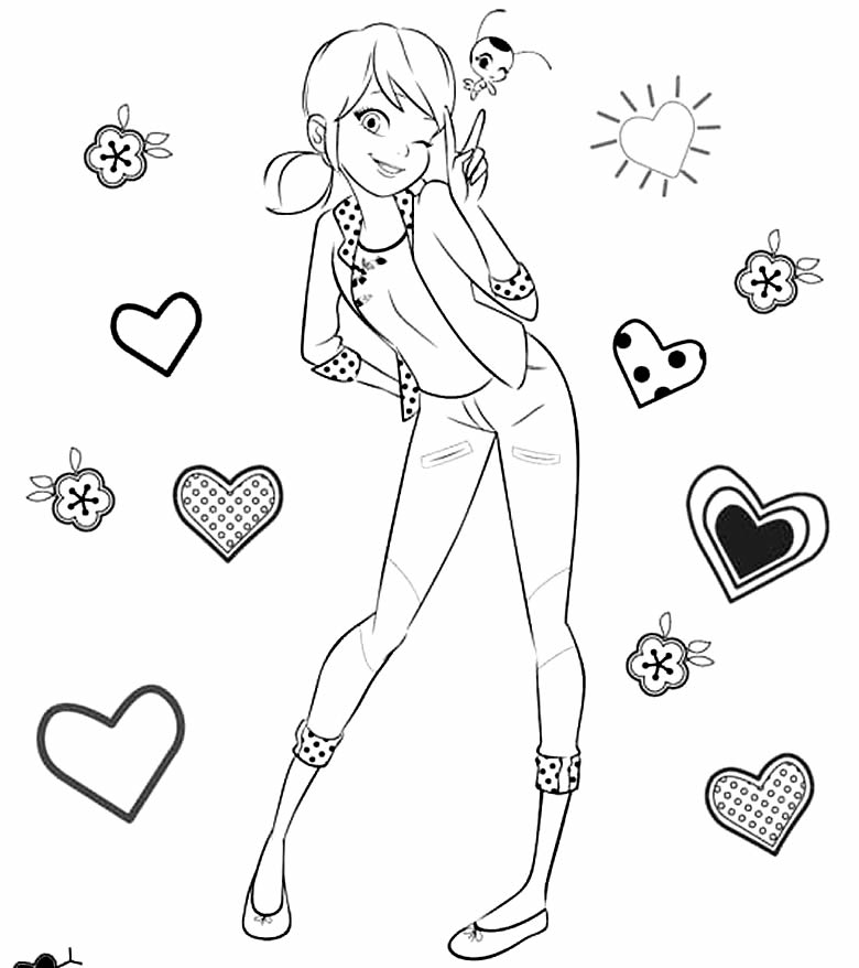 ▷ Desenhos de Ladybug para colorir